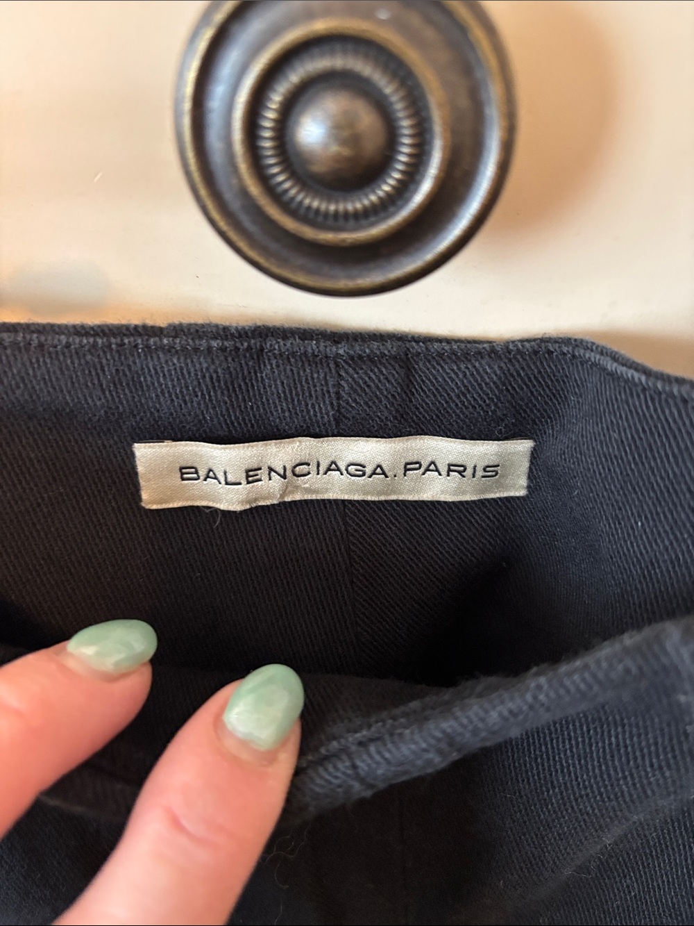 Balenciaga Paris Black women Zip-Accent Slim Pants - Picture 2 of 9